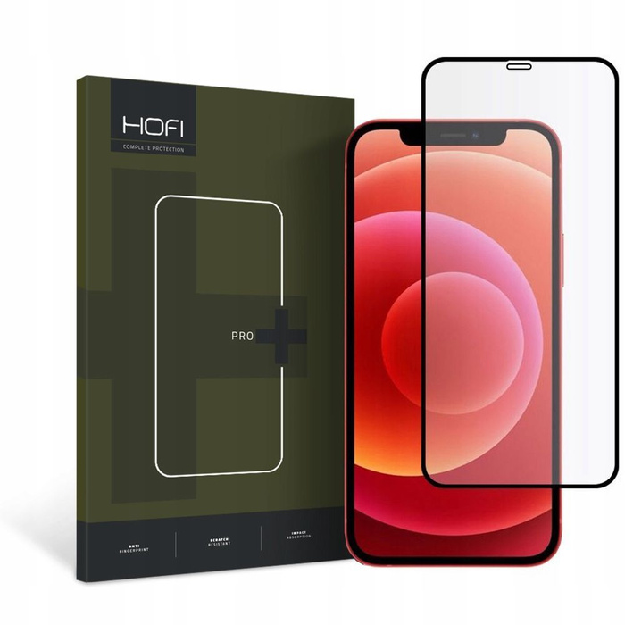 Szkło Hartowane HOFI Full Pro+ iPhone 12 Mini Black Czarne