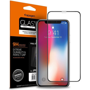 Szkło Hartowane SPIGEN GLAS.TR Slim HD Apple iPhone 11 Pro X XS Full Cover FC