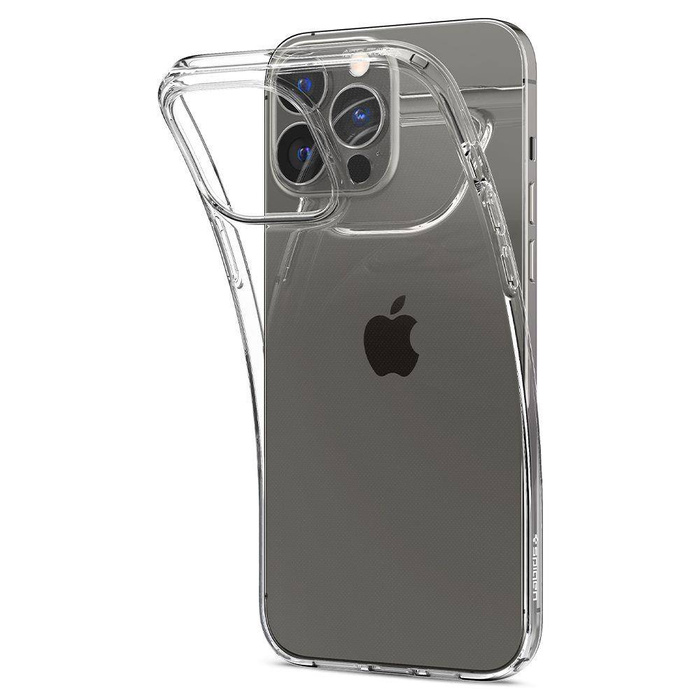 Etui Spigen iPhone 13 Pro Liquid Crystal Crystal Przezroczyste Clear Case + Szkło Hartowane Full Cover Spigen