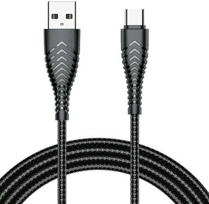 VEGER kabel USB A do Typ C 2,4A V104 1,2 m czarny