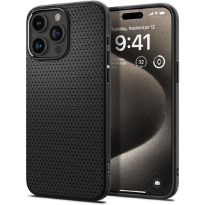 Etui iPhone 15 Pro Max Spigen Liquid Air Matte Black