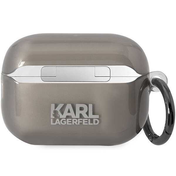 Etui Karl Lagerfeld KKLAP2HNIKTCK Airpods Pro 2 cover czarny/black Ikonik Karl Lagerfeld Case