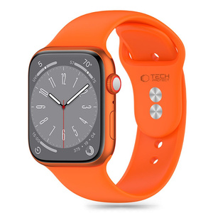 TECH-PROTECT SILICONE APPLE WATCH 4 / 5 / 6 / 7 / 8 / 9 / SE / ULTRA 1 / 2 (42 / 44 / 45 / 49 MM) BRIGHT ORANGE