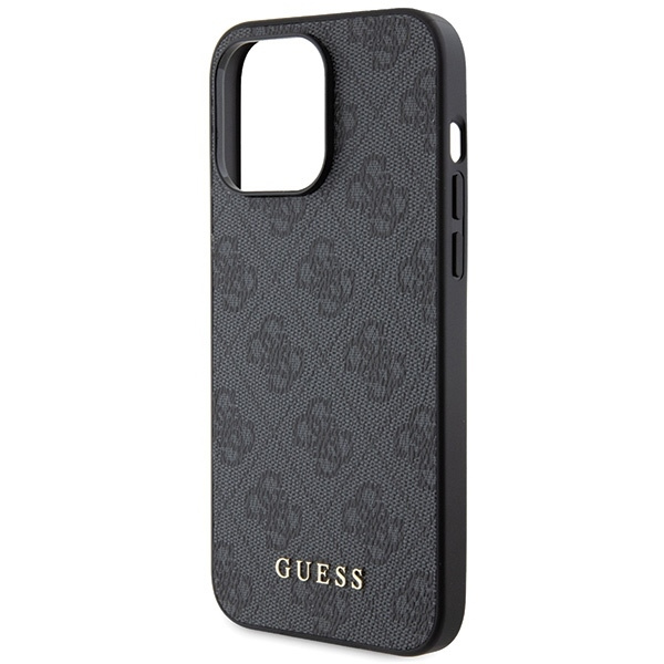 Etui Guess GUHCP15XG4GFGR iPhone 15 Pro Max 6.7" szary/grey hard case 4G Metal Gold Logo Case