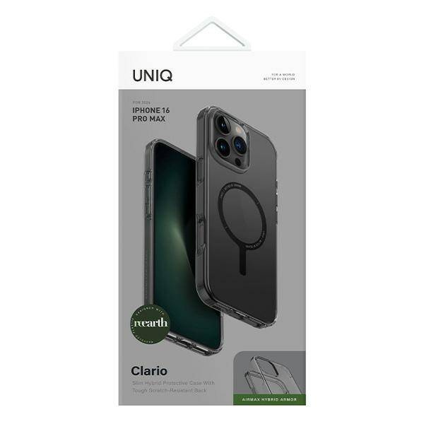 Etui UNIQ Clario iPhone 16 Pro Max 6.9" Magclick Charging dymny/smoke