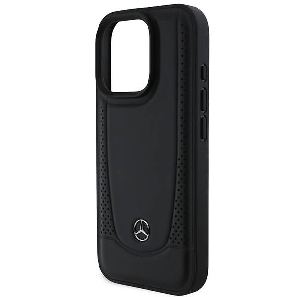 Etui Mercedes iPhone 16 Pro Max 6.9" czarny/black hardcase Leather Urban