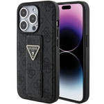 Etui Guess GUHCP15XPGS4TDK iPhone 15 Pro Max 6.7" czarny/black hardcase Grip Stand 4G Triangle Strass Case