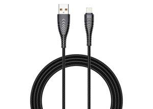 VEGER kabel USB A do Lightning 2,4A V105 1,2 m czarny