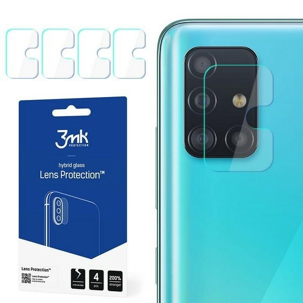 Szkło Hybrydowe 3MK Samsung Galaxy A51 A516 5G Lens Protect Ochrona Na Obiektyw Aparatu 4szt Glass