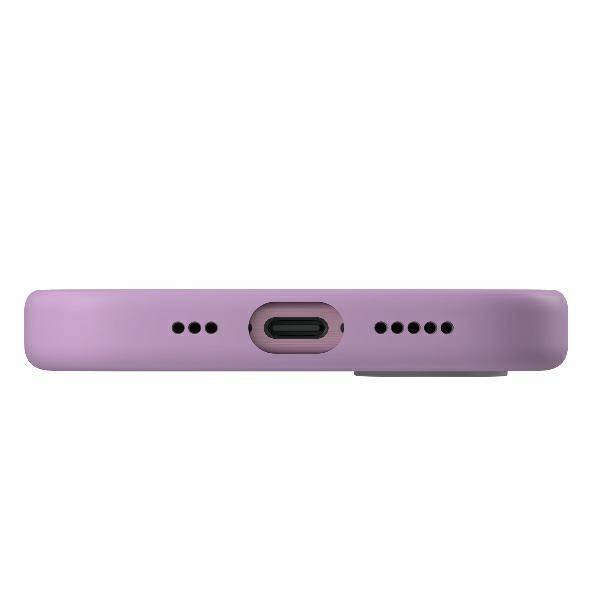 UNIQ etui Lino Hue iPhone 16 6.1" Magclick Charging różowy/grape pink