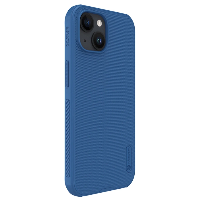 Wzmocnione etui Nillkin Super Frosted Shield Pro do iPhone 15 - niebieskie