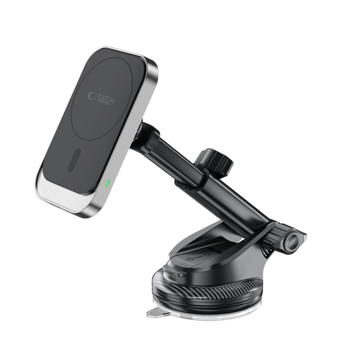 TECH-PROTECT MM15W-V9 MAGNETIC MAGSAFE DASHBOARD & VENT CAR MOUNT WIRELESS CHARGER 15W BLACK