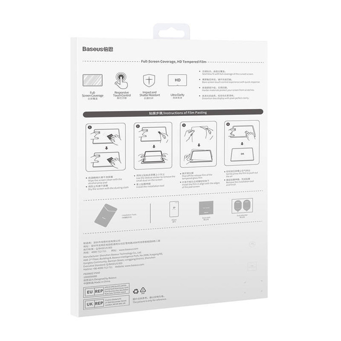 Szkło hartowane Baseus Crystal 0.3mm do tabletu Huawei MatePad 11 10.4"