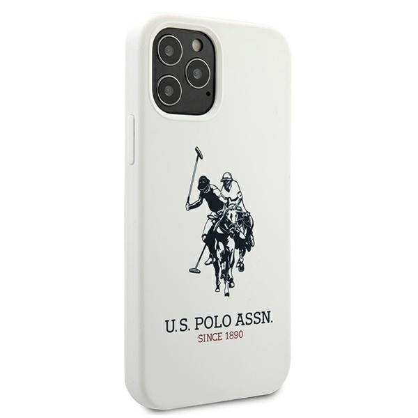 Etui US Polo Apple iPhone 12 12 Pro Silicone Collection Biały Case