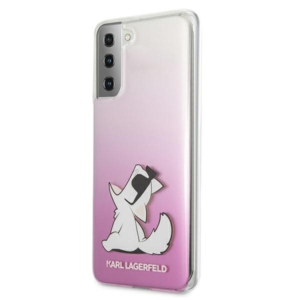 Etui KARL LAGERFELD Samsung Galaxy S21 Plus Choupette Fun Różowy Hardcase