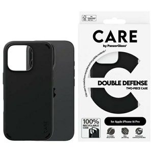 CARE by PanzerGlass Feature Double Defense Case iPhone 16 Pro 6.3" czarny/black 1334