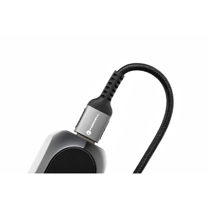 FORCELL F-ENERGY C256 kabel USB A do Typ C QC3.0 3A 66W Cafule 1,2 m czarny