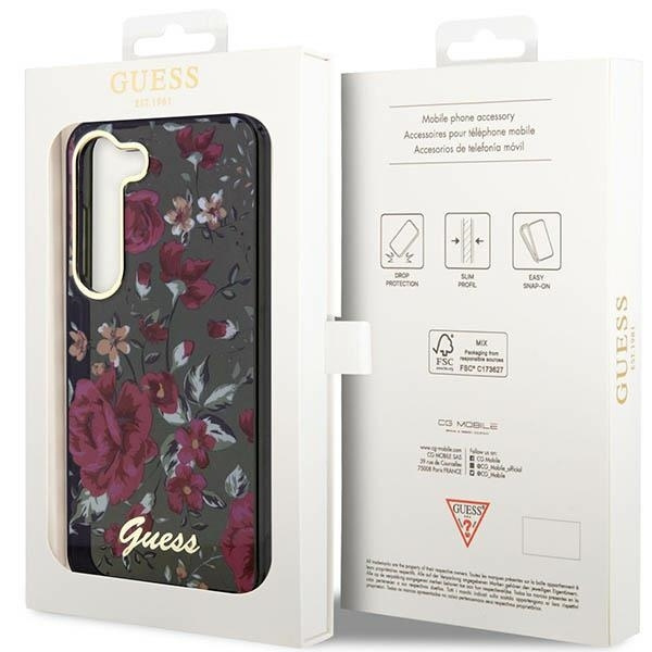 Etui Guess Guhcs23shcfwsa S23 S911 Zielony/kaki Hardcase Flower Collection Case