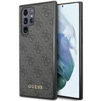 Etui Guess GUHCS23LG4GFGR S23 Ultra S918 szary/grey hardcase 4G Metal Gold Logo Case