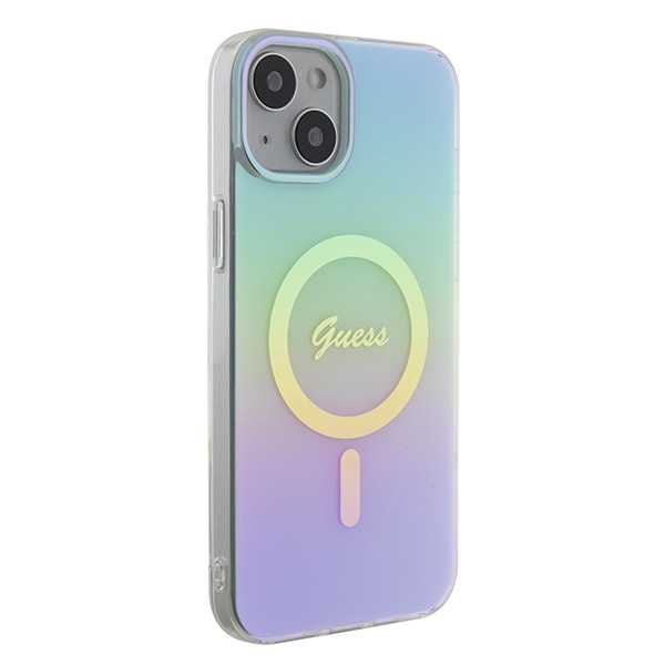 Etui Guess GUHMP15MHITSQ iPhone 15 Plus 6.7" turkusowy/turquoise hardcase IML Iridescent MagSafe Case