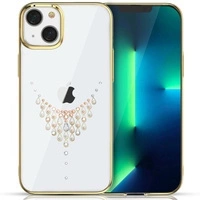 [PO ZWROCIE] Kingxbar Sky Series luksusowe etui z Kryształami Swarovskiego na iPhone 13 Pro złoty (Dew)