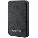 Guess Powerbank 15W GUPB5LP4GEGK 5000mAh czarny/black 4G Leather Metal Logo