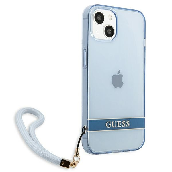 Etui GUESS Apple iPhone 13 Mini Translucent Stap Niebieski Hardcase