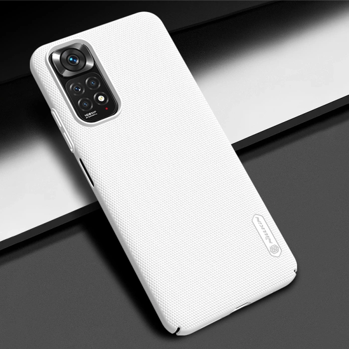 Nillkin Super Frosted Shield wzmocnione etui pokrowiec Xiaomi Redmi Note 11S / Note 11 biały