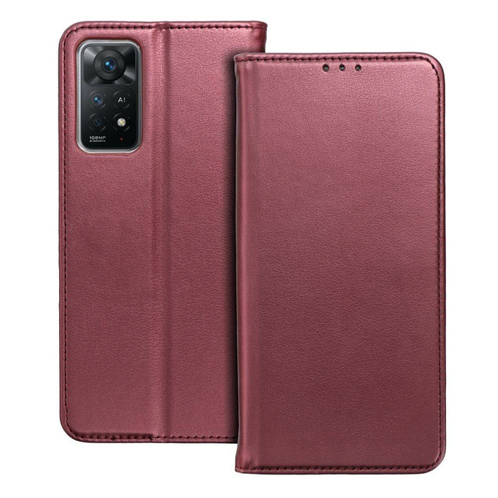 Etui Kabura Smart Magneto do XIAOMI REDMI NOTE 12S burgundowy Case