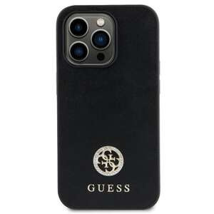 Etui Guess GUHCP15SPS4DGPK iPhone 15 6.1" czarny/black hardcase Strass Metal Logo Case