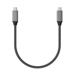 Satechi - kabel USB-C - USB-C 25 cm, 100W, 40Gbps (space gray)