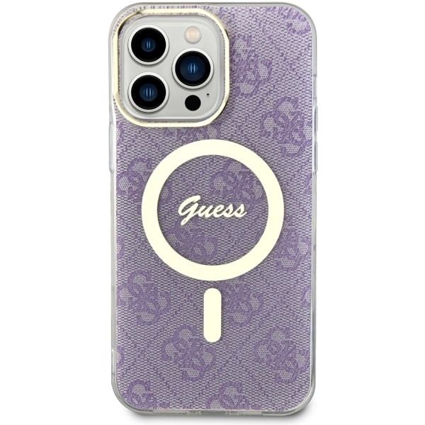 Etui Guess GUHMP14XH4STU iPhone 14 Pro Max 6.7" purpurowy/purple hardcase 4G MagSafe Case