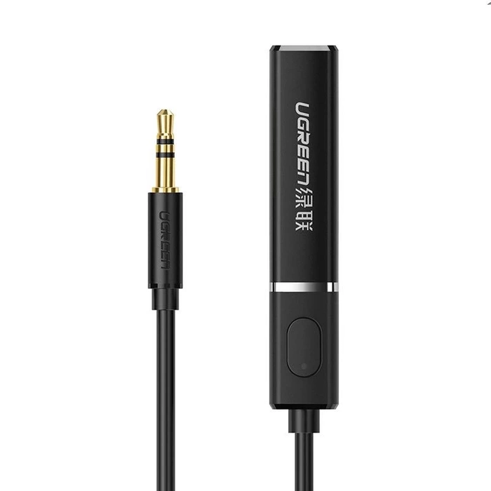 Ugreen transmiter Bluetooth 5.0 bezprzewodowy adapter audio 3,5 mm mini jack czarny 40761 CM107