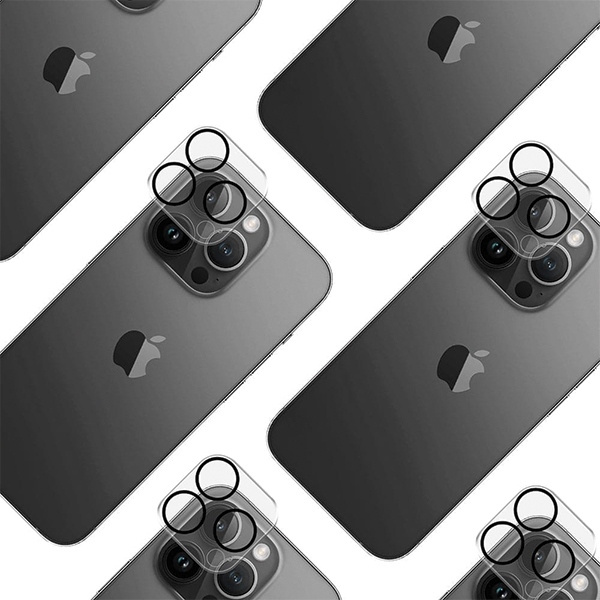 3MK Lens Pro Full Cover iPhone 13 Pro / 13 Pro Max Szkło hartowane na obiektyw aparatu z ramką montażową 1szt