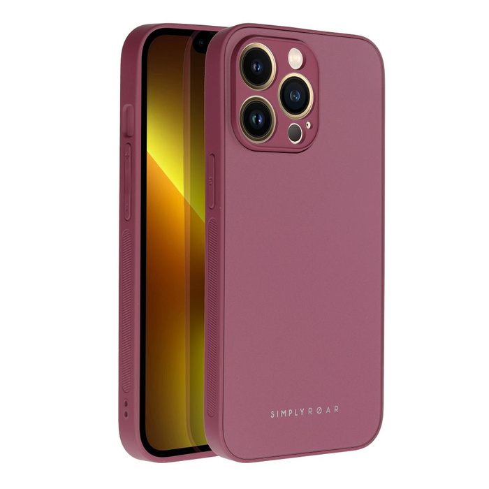 ROAR futerał MATTE GLASS do IPHONE XR bordowy