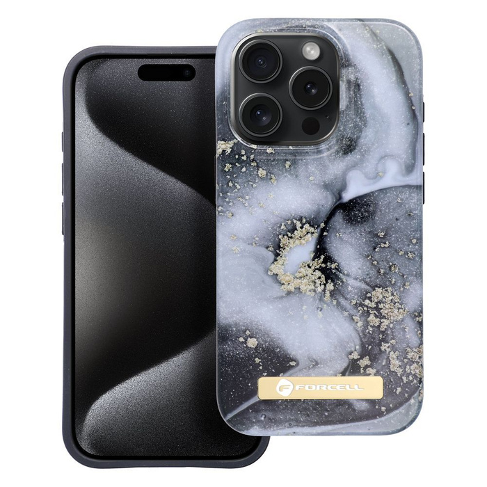 FORCELL F-PROTECT Mirage futerał kompatybilny z MagSafe do IPHONE 14 Pro marble mist