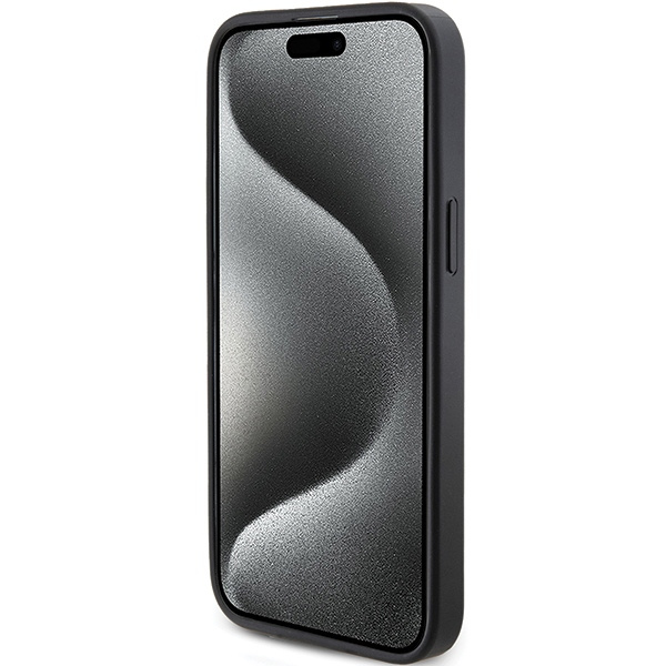 Etui Guess GUHCP15XPG4GPK iPhone 15 Pro Max 6.7" czarny/black hardcase 4G Triangle Metal Logo Case