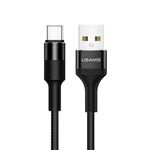 Kabel Pleciony USAMS USB-C 2A 1,2m Czarny