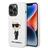 Etui Karl Lagerfeld Klhcp14lsnikbch Iphone 14 Pro 6,1" Hardcase Biały/white Silicone Ikonik Case