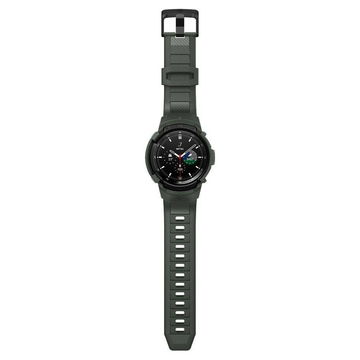 Pasek SPIGEN Rugged Armor ”PRO” Samsung Galaxy Watch 4 Classic 46 Mm Military Green