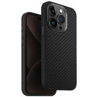 Etui UNIQ etui Keva iPhone 15 Pro 6.1" Magclick Charging czarny/carbon black Case