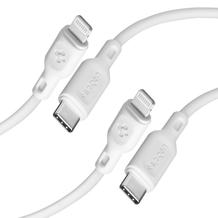 SPIGEN DURASYNC MFI LIGHTING CABLE 2-PACK 100CM WHITE