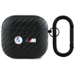 BMW BMA4WMPUCA2 AirPods 4 cover           czarny/black Carbon Double Metal Logo