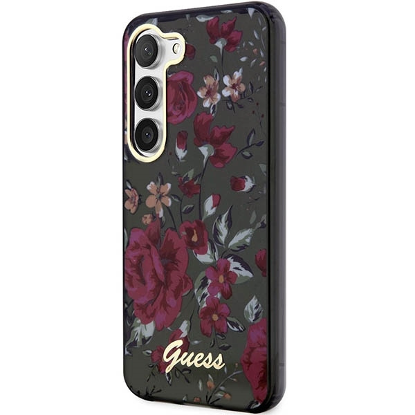 Etui Guess Guhcs23shcfwsa S23 S911 Zielony/kaki Hardcase Flower Collection Case