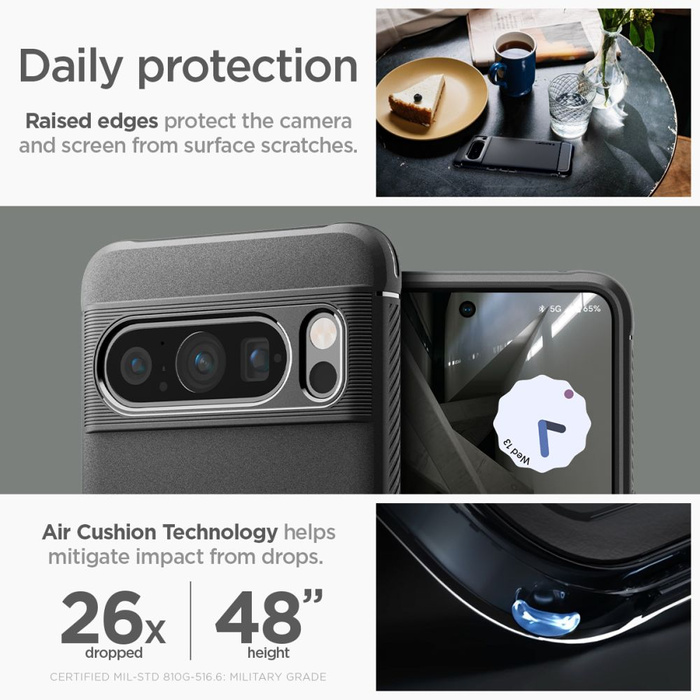 Etui Spigen Rugged Armor Google Pixel 8 Pro Matte Black Case