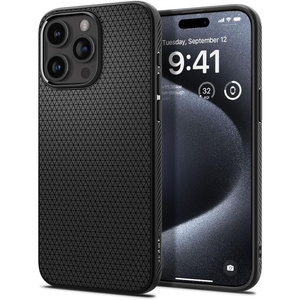 Etui Spigen Liquid Air iPhone 15 Pro Etui Matte Black Case