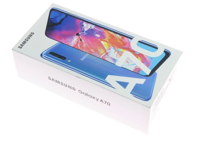 PUDEŁKO SAMSUNG Galaxy A70 Blue Niebieski