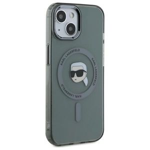 Karl Lagerfeld KLHMP15SHLSKIK iPhone 15   6.1" czarny/black hardcase IML Metal Karl Head MagSafe