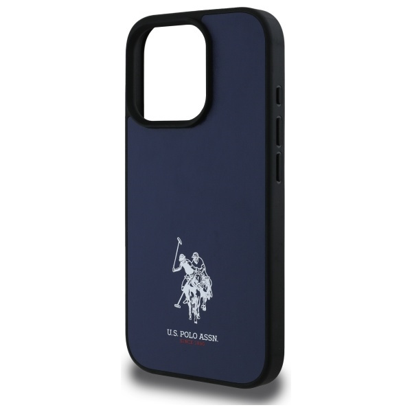 US Polo USHCP15XPGEV iPhone 15 Pro Max    6,7" granatowy/navy Leather Embroidered DH Color