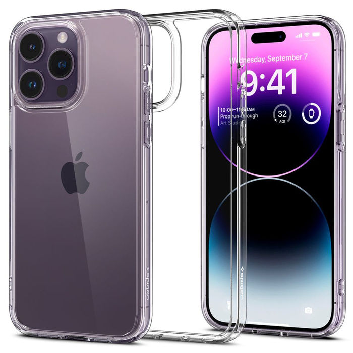 Etui Spigen Ultra Hybrid iPhone 14 Pro Etui Crystal Przezroczyste Clear Case